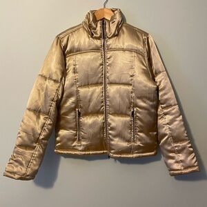 Seventy Seven Puffer Jacket Gold Small